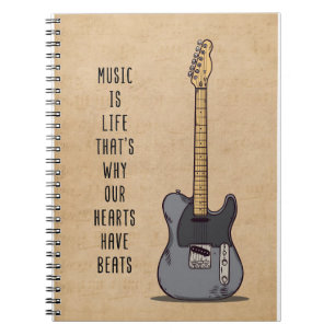 Caderno Espiral Música Arte Música É Vida