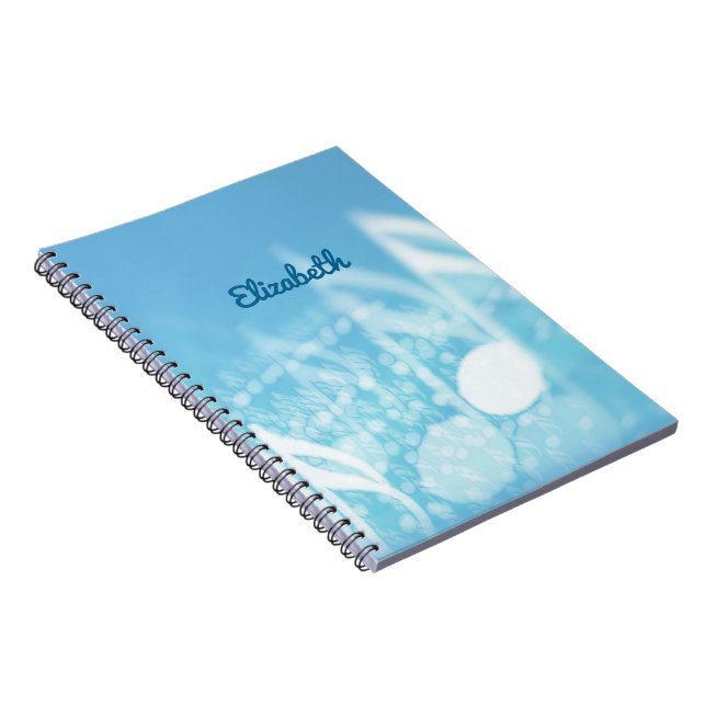 Caderno Espiral Música Azul Personalizada (Lado Direito)