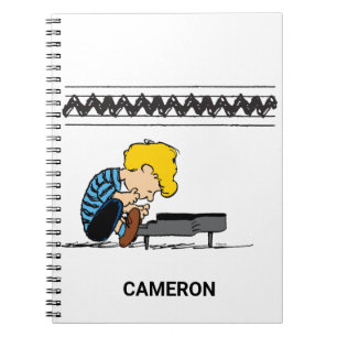 Caderno Espiral Música Charlie Brown Schroeder