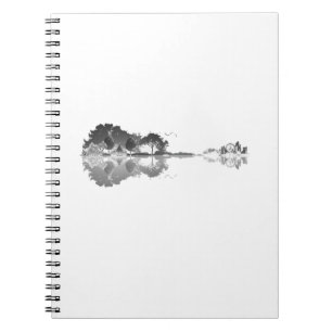 Caderno Espiral Música da Natureza: Forest Landscape Guitar Art