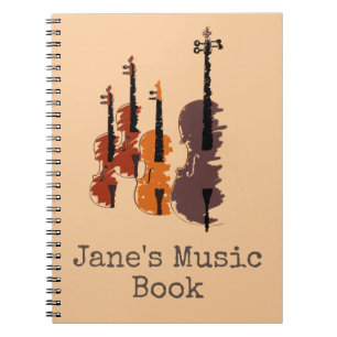 Caderno Espiral Música de quarteto violino