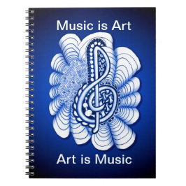 Caderno Espiral Música é Arte