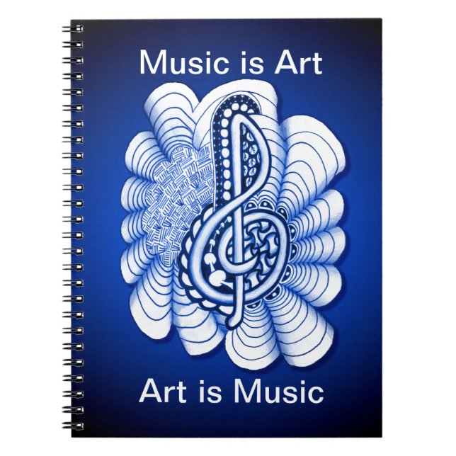 Caderno Espiral Música é Arte (Frente)