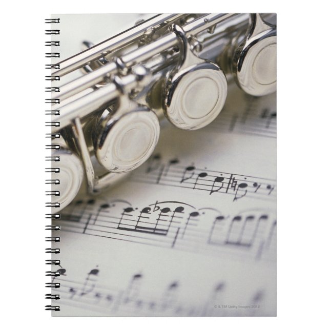 Caderno Espiral Música Flute on Sheet (Frente)