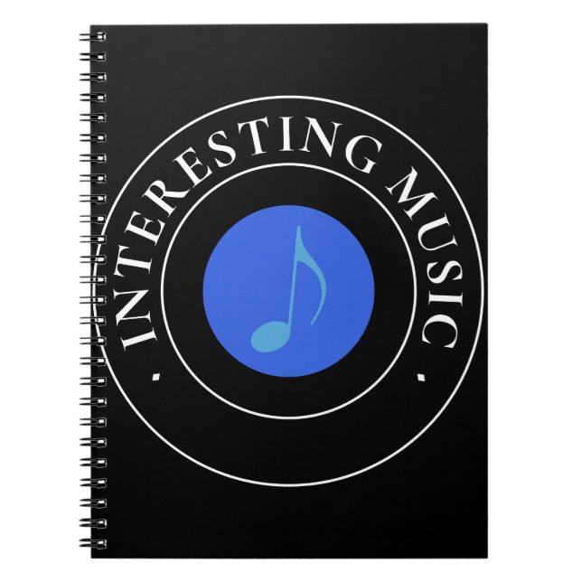Caderno Espiral Música interessante (Frente)