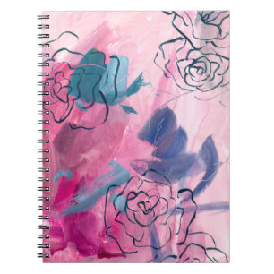 Caderno Espiral Música interna - Desenho floral