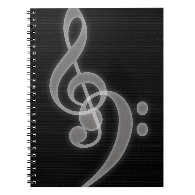 Caderno Espiral Música - Limpeza de Tréble e Bass - Notebook (Frente)