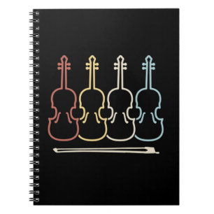 Caderno Espiral Música Musical Violin