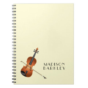 Caderno Espiral Musicário de Professores de Música Viola Violin
