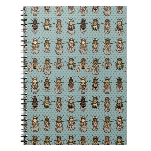 Caderno Espiral Mutantes da drosófila (Frente)