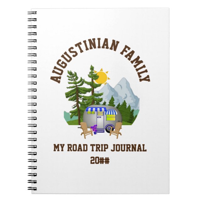 Caderno Espiral My Family Road Trip Journal (Frente)