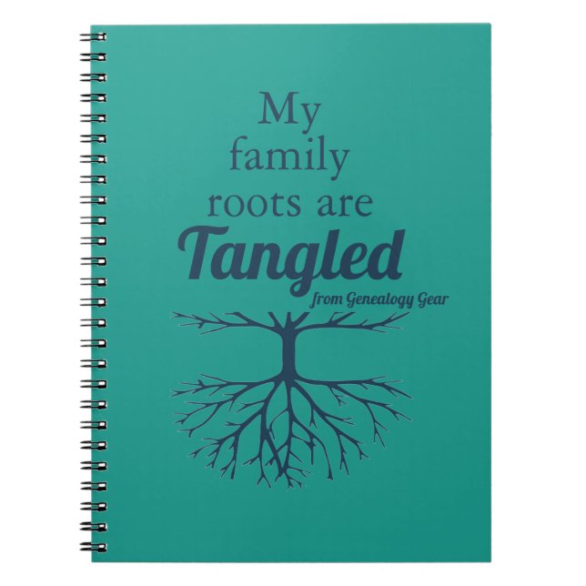 Caderno Espiral My Family Roots are Tangled (Frente)