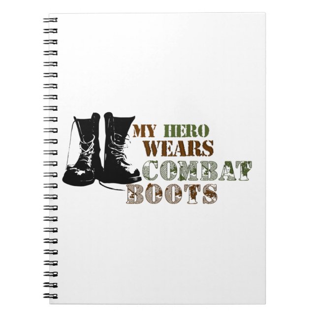 Caderno Espiral My Hero Wears Combat Boots (Frente)