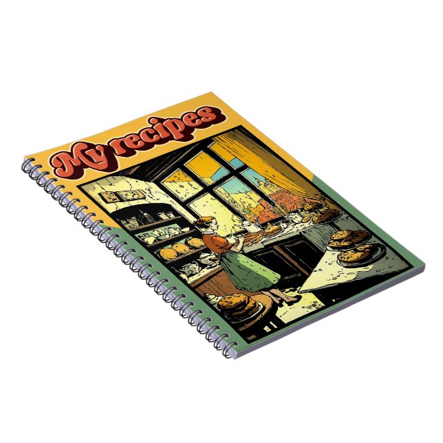Caderno Espiral My recipes retro (Lado Direito)