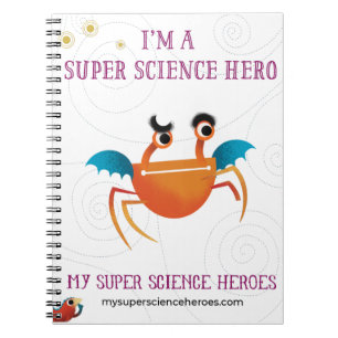 Caderno Espiral My Super Science Notebook - Orange minion