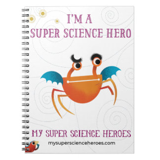 Caderno Espiral My Super Science Notebook - Orange minion