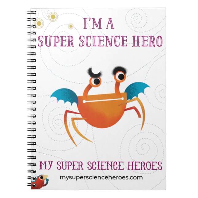 Caderno Espiral My Super Science Notebook - Orange minion (Frente)