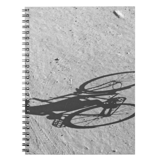 Caderno Espiral Myamar, Bagan, jovem andando de bicicleta e (Frente)