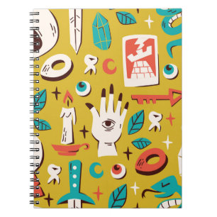 Caderno Espiral Mystic Melange: Elementos ocultos sem costura