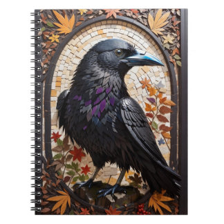 Caderno Espiral Mystic Raven Mosaico: Uma Odisseia Visual