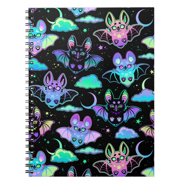 Caderno Espiral Mystical bats (Frente)
