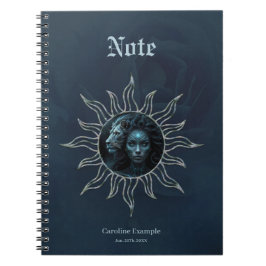 Caderno Espiral Mystical connection, mystical woman and the lion