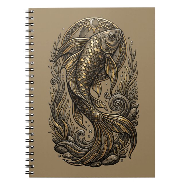 Caderno Espiral Mystical Fish (Frente)