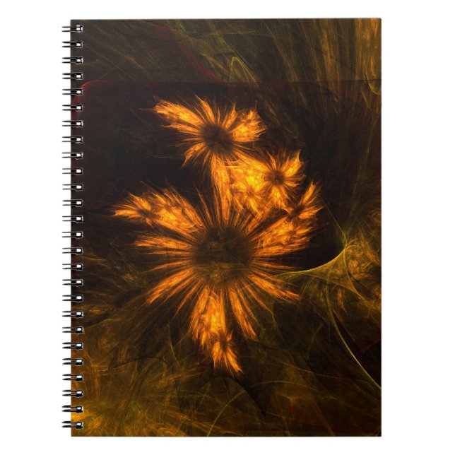 Caderno Espiral Mystique Garden Abstract Art Notebook (Frente)