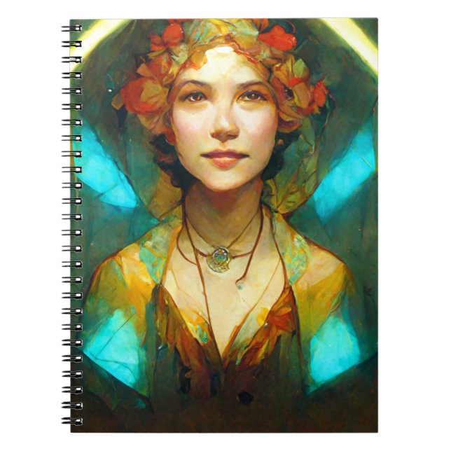 Caderno Espiral Na Light Art Nouveau Fantasy (Frente)
