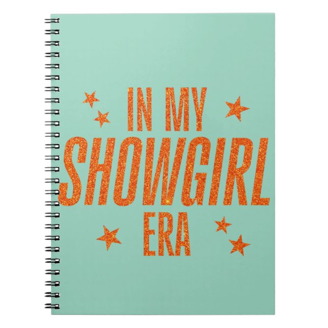 Caderno Espiral Na Minha Era Da Showgirl (Frente)