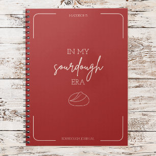 Caderno Espiral Na Minha Era de Massa Mãe de Fermentação Natural D