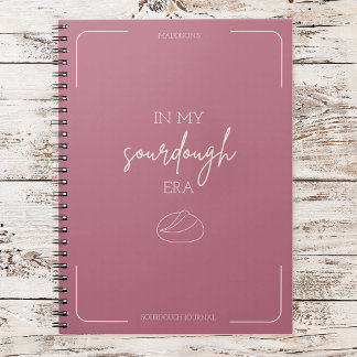 Caderno Espiral Na Minha Era de Massa Mãe de Fermentação Natural D