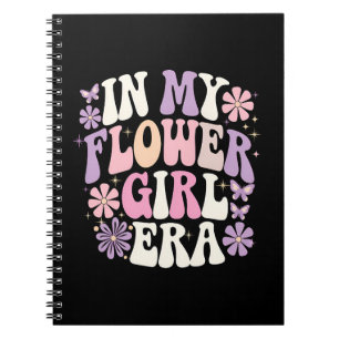 Caderno Espiral Na Minha Era de Menina das Flores Retro Flor Groov