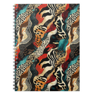 Caderno Espiral Na moda Animal Print Fusion Design