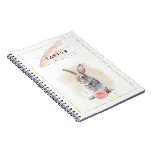 Caderno Espiral Na moda Coelhinho da Páscoa Felz pascoa Waterco