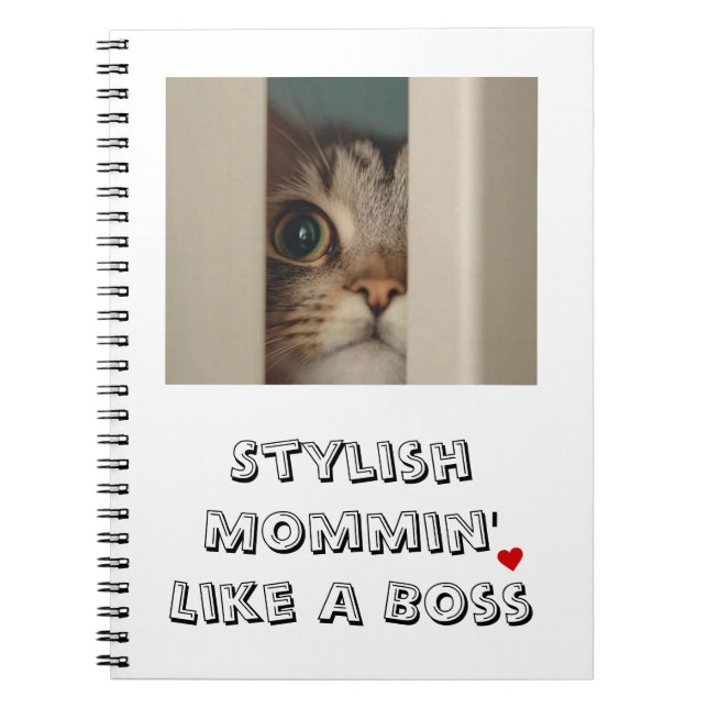 Caderno Espiral Na moda Mommin Como Um Chefe (Frente)