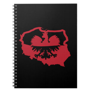 Caderno Espiral Na moda Polônia Polska Flag