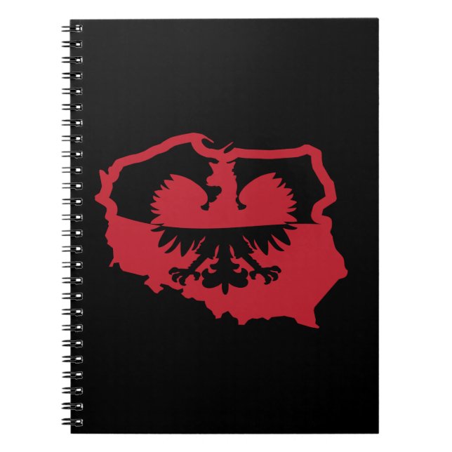 Caderno Espiral Na moda Polônia Polska Flag (Frente)