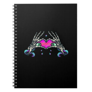 Caderno Espiral Na Morte - Mãos do Coração do Esqueleto