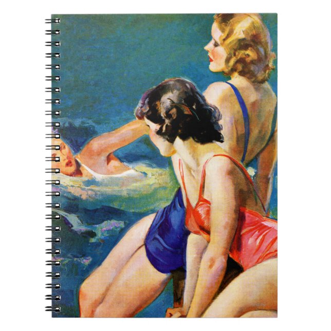 Caderno Espiral Na piscina (Frente)