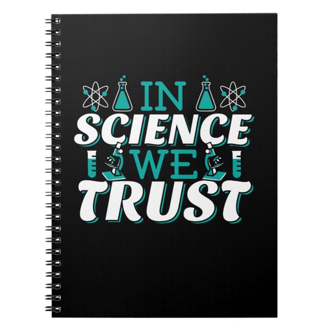 Caderno Espiral Na Science We Trust Cote - Professor (Frente)