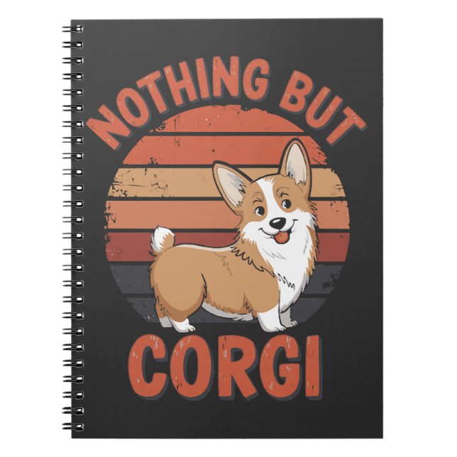 Caderno Espiral Nada Além Corgi (Frente)