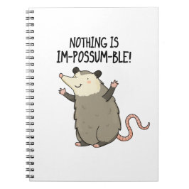 Caderno Espiral Nada É Im-possum-vel Possum Piada Engraçada 