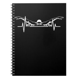 Caderno Espiral Nadar Natação da Equipe Nadadora Raparigas