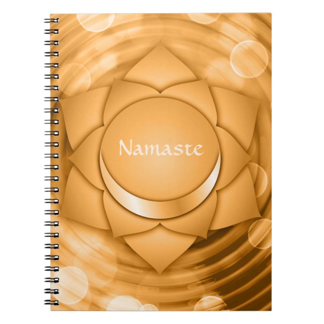 Caderno Espiral Namaste Chakra Chi Spiritual Zen Personalize (Frente)