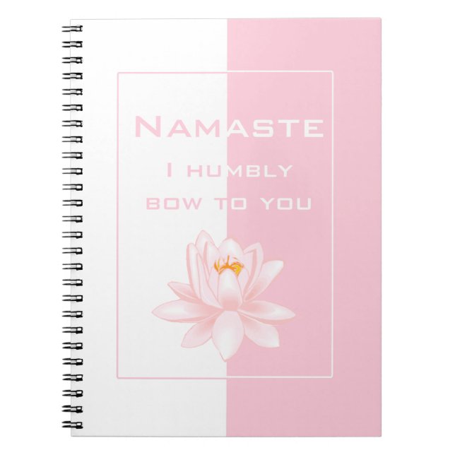 Caderno Espiral Namaste com símbolo Om (Frente)