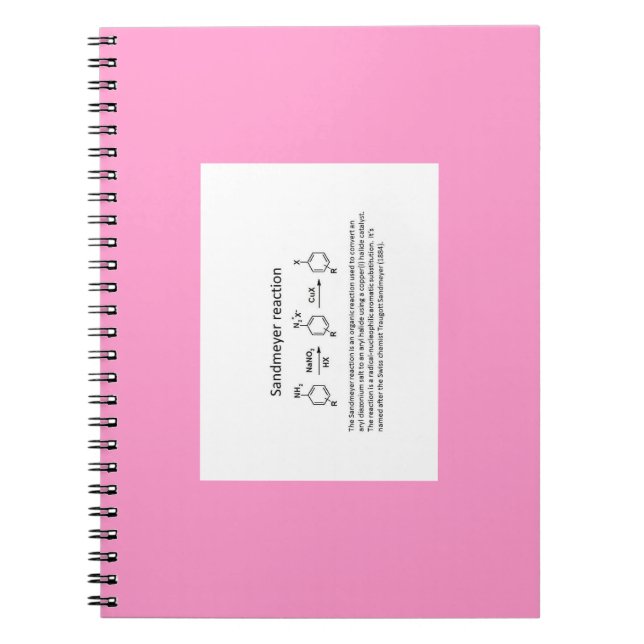 Caderno Espiral Name reaction Note (Frente)