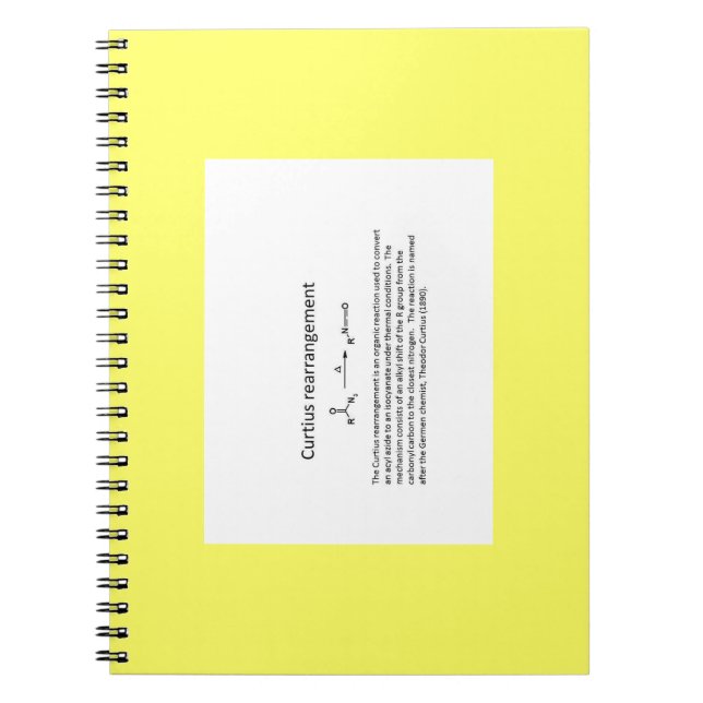 Caderno Espiral Name reaction Note (Frente)