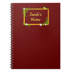 Caderno Espiral Nameplate com estrutura flexível