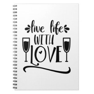 Caderno Espiral Namorados Art Live Life Com Amor